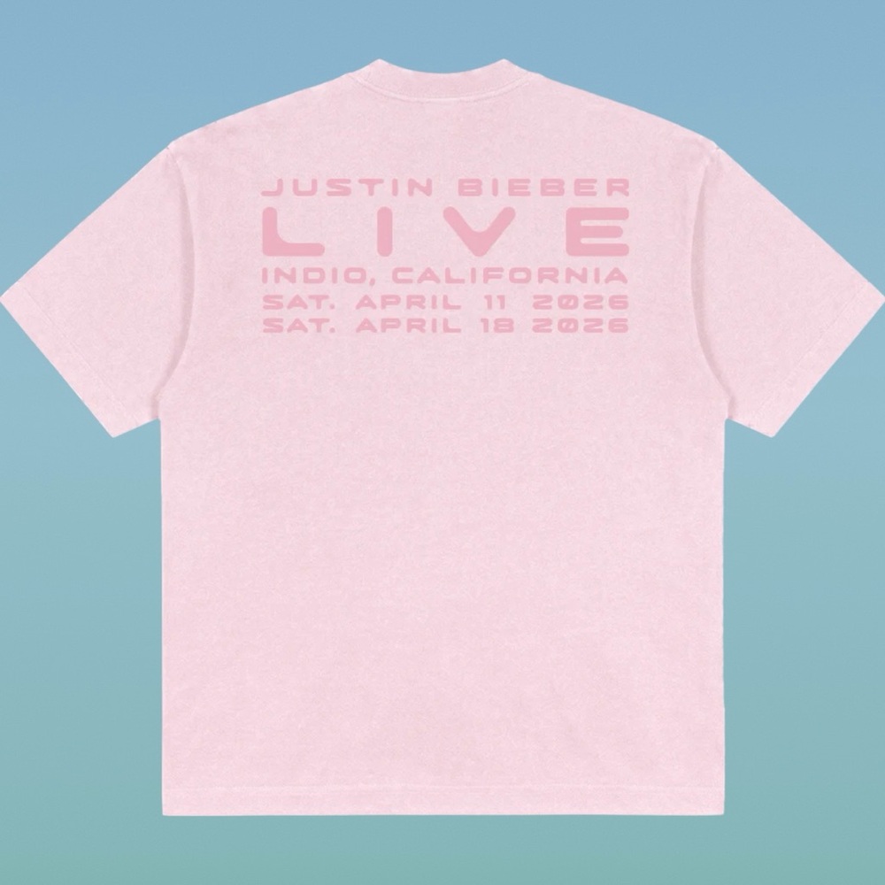 Authentic Coachella Justin Bieber Skylark Tee